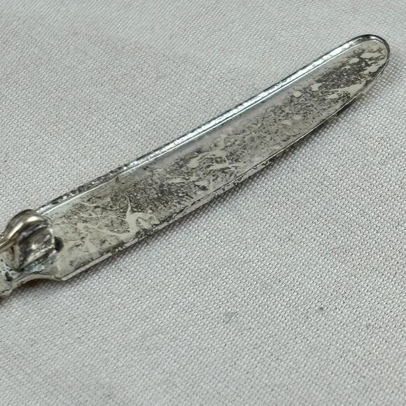 Antique Sterling Silver Butter Knife Brooch Pin Washington DC 1947 Souvenir 2.5" - Picture 6 of 12